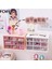 9 Izgara Sarı Stil Tatlı Beyaz Pembe 9 Izgaralı Abs Çekmece Masaüstü Organizer Masa Depolama Kutusu Ücretsiz Sticker Okul Kırtasiye Aksesuarları Depolama Kutuları (Yurt Dışından) 4