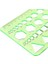 Ofis ve Okul Için 4 Tasarımlı Plastik Ölçüm Şablonu Geometrik Cetvel, 8.6 x 4.2 Inç, Yeşil (Yurt Dışından) 2
