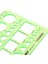 Ofis ve Okul Için 4 Tasarımlı Plastik Ölçüm Şablonu Geometrik Cetvel, 8.6 x 4.2 Inç, Yeşil (Yurt Dışından) 3