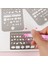 B 138X67MM Stili 1 Adet Metal Çizim Şablonu Çok Fonksiyonlu Kedi Delikli Cetvel Şablonu Yer Işareti Günlük Albüm Dergi Scrapbooking Kırtasiye Cetveli (Yurt Dışından) 2