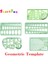 4307 Stili Yok Plastik Geometrik Şablon Cetvel Seti Daire, Oval, Yay, Üçgen, Altigen Şablon Cetveli (Yurt Dışından) 2
