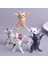 Kahve Beyaz Kedi Stili Komik Kedi Kalemlik Oyuncak Tutun Her Şey Kedi Kulaklık Askısı Ev Dekorasyonu Büyüleyici Dans Eden Kedicik Kalem Standı Sevimli Hediye (Yurt Dışından) 2