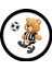 Futbolcu Ayı Çocuk Odası Halısı / 90 x 90 cm 1