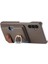 Samsung Galaxy A24 Kart Yuvaları Halka Standı Premium Dokulu Deri (Yurt Dışından) 1