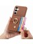 Samsung Galaxy S24 Artı Halka Standı Kart Yuvaları Premium Dokulu (Yurt Dışından) 5
