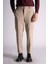 Beli Yarım Lastikli Slim Fit Chino Crop Pantalon Bej 4