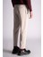 Beli Yarım Lastikli Slim Fit Chino Crop Pantalon Bej 3