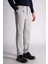 Yan Lastikli Slim Fit Chino Pantalon Gri 5