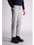 Beli Yarım Lastikli Slim Fit Chino Crop Pantalon Gri 5