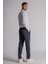 Erkek Yandan Cepli Beli Ribanalı Slim Fit Chino Pantolon Lacivert 3