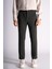 Yan Lastikli Slim Fit Chino Pantalon Haki 1