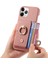 IPhone 11 Için Kılıf Pro Premium Dokulu Deri Kart Yuvaları Halka Standı (Yurt Dışından) 5