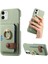 IPhone 12 Mini Kart Yuvaları Premium Dokulu Deri Halka Standı (Yurt Dışından) 1