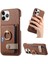 IPhone 11 Için Kılıf Pro Premium Dokulu Deri Kart Yuvaları Halka Standı (Yurt Dışından) 1