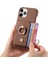 IPhone 11 Için Kılıf Pro Premium Dokulu Deri Kart Yuvaları Halka Standı (Yurt Dışından) 4