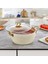 30 cm Cream Ezme Seri Derin Tencere 7 Lt (Gold Çelik Kulp) 1