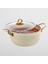 30 cm Cream Ezme Seri Derin Tencere 7 Lt (Gold Çelik Kulp) 2