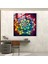 Gökkuşağı Kaleydoskop Cam Baskı - Gökkuşağı, Gökkuşağı, Duvar Süslemesi, Modern Sanat, 30X30 3