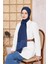 Elegance Monogram Şal - Lacivert 921 1