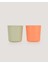 Let's Be Child 2'li Mini Bardak -Peach-Sage Green 1