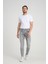 Erkek Açık Kar Yıkama Gri Skinny Fit Düğmeli 2