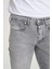 Erkek Açık Kar Yıkama Gri Skinny Fit Düğmeli 4