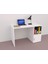 %100 Mdf Çalışma Masası, Bilgisayar Masası, Kitaplıklı Çalışma Masası, Beyaz Ders Çalışma Masası 1