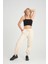 Twenty3 Kadın Basic Beli Ve Paçası Lastikli Rahat Kalıp Gabardin Kumaş Jogger Pantolon 1