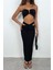 Black Fashion Büzgülü Straplez Bra 4