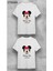 Unisex Bisiklet Yaka Kısa Kol Çizgi Film Karakter Baskılı Pamuklu T-Shirt 1
