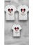 Unisex Bisiklet Yaka Kısa Kol Çizgi Film Karakter Baskılı Pamuklu T-Shirt 3