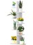 Saksılık Çiçeklik, Dekoratif Saksı Standı, 4 Katlı Raf, %100 Mdf, Kitaplık, Mutfak Banyo Rafı 5