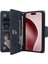 El Kayışı Kapak ile IPhone 16 Pro Manyetik Deri Kart Tutucu Için Kılıf (Yurt Dışından) 3
