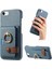 IPhone 7/8 Için Kılıf Halka Standı Kart Yuvaları Premium Dokulu Deri (Yurt Dışından) 1
