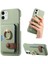 IPhone 12 Mini Kart Yuvaları Premium Dokulu Deri Halka Standı (Yurt Dışından) 1