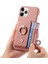 IPhone 11 Için Kılıf Pro Max Kart Yuvaları Premium Dokulu Deri Halka Standı (Yurt Dışından) 4