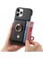 IPhone 11 Için Kılıf Pro Premium Dokulu Deri Kart Yuvaları Halka Standı (Yurt Dışından) 4