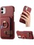 IPhone 12 Mini Kart Yuvaları Premium Dokulu Deri Halka Standı (Yurt Dışından) 1