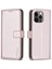 IPhone 12 Pro Çok Renkli Deri Kılıf Çoklu Kart Yuvası Için Flip Case (Yurt Dışından) 1