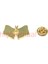 Azerbaycan Türkiye Flamalı Renkli Gold Renk Metal Rozet 1 Paket 12'li 4