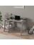 Country Ergonomik Çalışma Masası, Modern Bilgisayar Masası - Gri 3