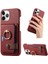 IPhone 11 Için Kılıf Pro Premium Dokulu Deri Kart Yuvaları Halka Standı (Yurt Dışından) 5