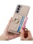 Samsung Galaxy S21 Artı Halka Standı Premium Dokulu Deri Kart (Yurt Dışından) 2