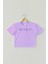 Lila Crop T-Shirt Witch Cadı Mor Renk Kadın Tişört Baby Tee 1