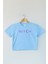 Light Blue Crop T-Shirt Witch Cadı Mavi Renk Kadın Tişört Baby Tee 1