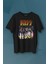 Unisex T-Shirt Kiss The Destroyer Rock Music Album Siyah Baskılı Tişört 1