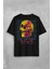 Unisex Oversize Baskılı T-Shirt Thermal Skull Y2K Renkli Kuru Kafa 1