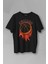 Unisex T-Shirt Basketbol Spor Basketball Chicago Yazı Siyah Baskılı Tişört 1