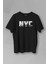 Unisex T-Shirt Nyc New York City Siyah Baskılı Tişört 1
