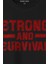 Unisex T-Shirt Spor Sas Strong And Survival Yazı Siyah Baskılı Tişört 2